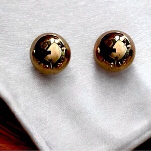 5mm Gold Toned Ball Stud Earrings